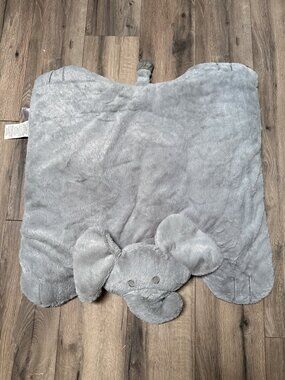 Gray Elephant Plush Baby Mat 30"x28" - OEKO-TEX Certified 100% Polyester Soft &